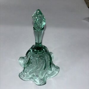 Fenton Paisley Swirl Bell Light Green 7 Inches. No callouts 3229.